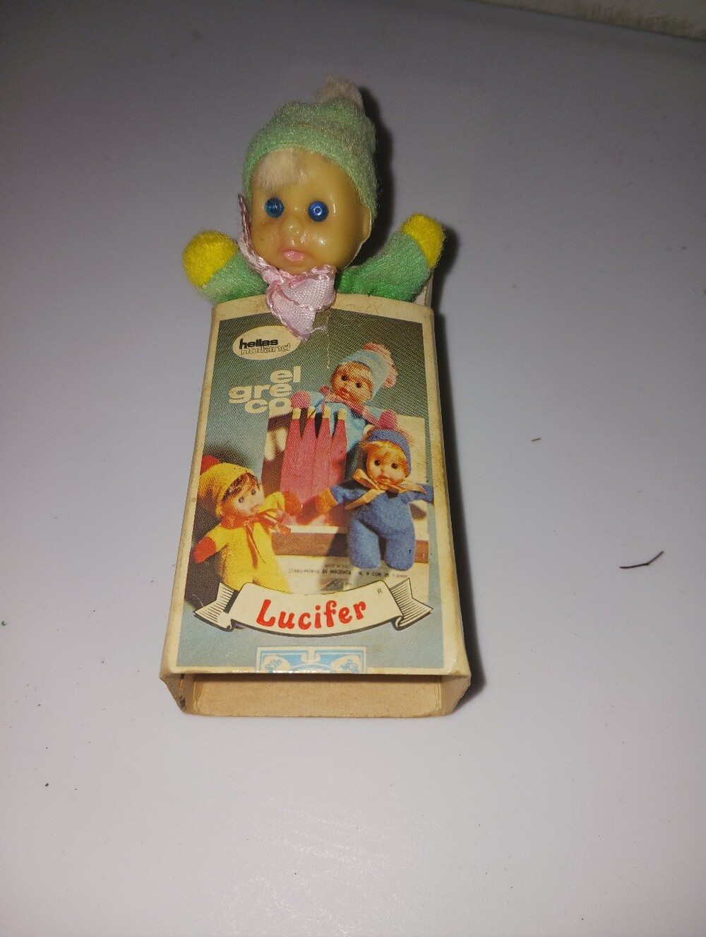 Adorable Vintage EL GRECO Matchbox Baby